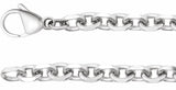 Titanium 5.5 mm Diamond-Cut Cable 20" Chain