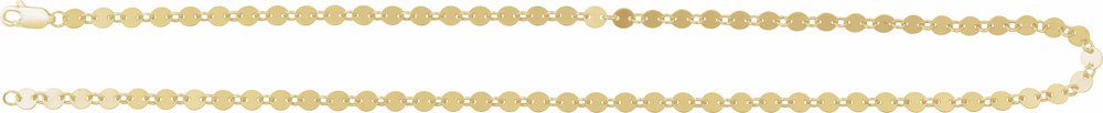 14K Yellow Gold-Filled 4 mm Mirror 16" Chain