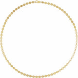 14K Yellow Gold-Filled 4 mm Mirror 16" Chain