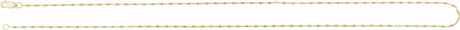 14K Yellow Gold 1.5 mm Keyhole 24" Chain