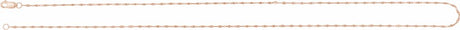 14K Rose Gold 1.5 mm Keyhole 16" Chain