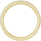 14K Yellow Gold 1/3 CTW Lab-Grown Diamond French-Set Anniversary Band