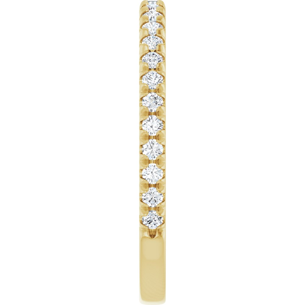 14K Yellow 1/3 CTW Natural Diamond French-Set Anniversary Band