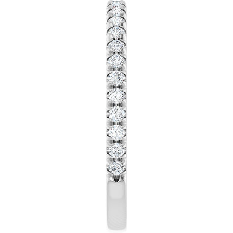 14K White Gold 1/3 CTW Lab-Grown Diamond French-Set Anniversary Band