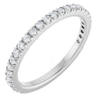 14K White Gold 1/3 CTW Natural Diamond French-Set Anniversary Band