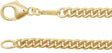14K Yellow Gold 3.4 mm Curb 18" Chain