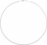 Sterling Silver 1.7 mm Serpentine 18" Chain