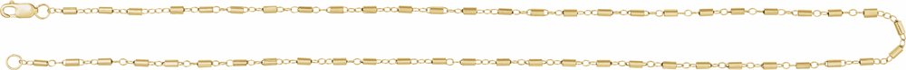 14K Yellow Gold-Filled 1.7 mm Satellite Bar Cable 20" Chain