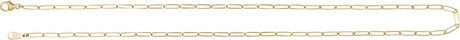 18K Yellow Gold 2.4 mm Paperclip-Style 24" Chain