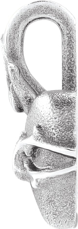 14K White Gold Sacred Heart Pendant