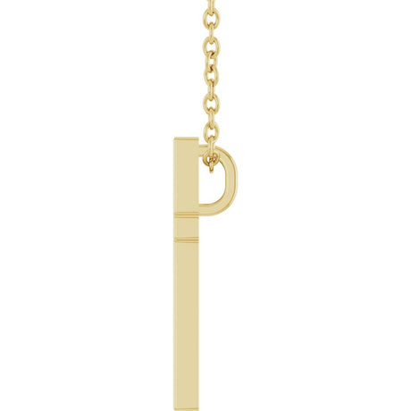 14K Yellow Gold 15x9.5 mm Cross 18" Necklace
