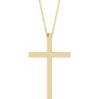 14K Yellow Gold 33x20.9 mm Cross 18" Necklace