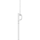 Sterling Silver 33x20.9 mm Cross 18" Necklace