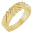14K Yellow Gold .07 CTW Natural Diamond Band