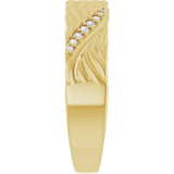 14K Yellow Gold .07 CTW Natural Diamond Band