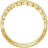 14K Yellow Gold .07 CTW Natural Diamond Band