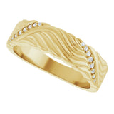14K Yellow Gold .07 CTW Natural Diamond Band