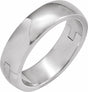 14K White Gold 6 mm CLIQ® Hinged Adjustable Band Size 7