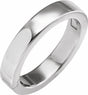 14K White Gold 4 mm CLIQ® Hinged Adjustable Flat Band Size 8.5