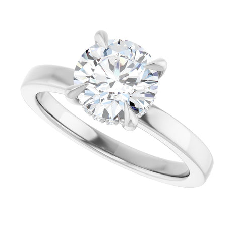 14K White Gold 1 5/8 CTW Lab-Grown Diamond Engagement Ring