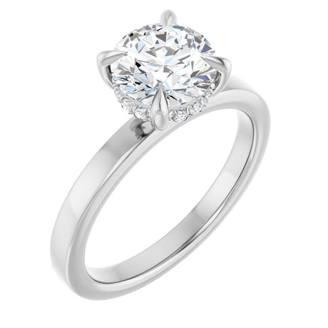 14K White Gold 1 5/8 CTW Lab-Grown Diamond Engagement Ring