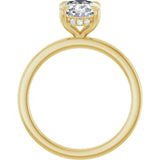 14K Yellow Gold 1 1/2 CTW Lab-Grown Diamond Engagement Ring