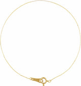 10K Yellow Gold .5 mm Diamond-Cut Cable 7" Chain