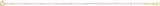 10K Yellow Gold 1.7 mm Satellite Bead Cable 7" Chain