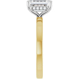 14K Yellow/White Gold 1 3/4 CTW Lab-Grown Diamond Engagement Ring