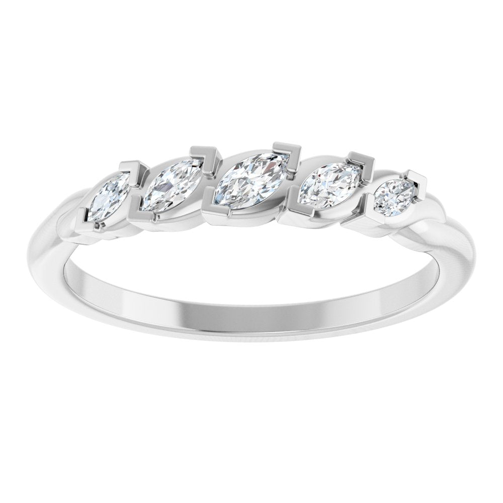 14K White Gold 1/4 CTW Lab-Grown Diamond Anniversary Band