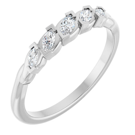 14K White Gold 1/4 CTW Lab-Grown Diamond Anniversary Band