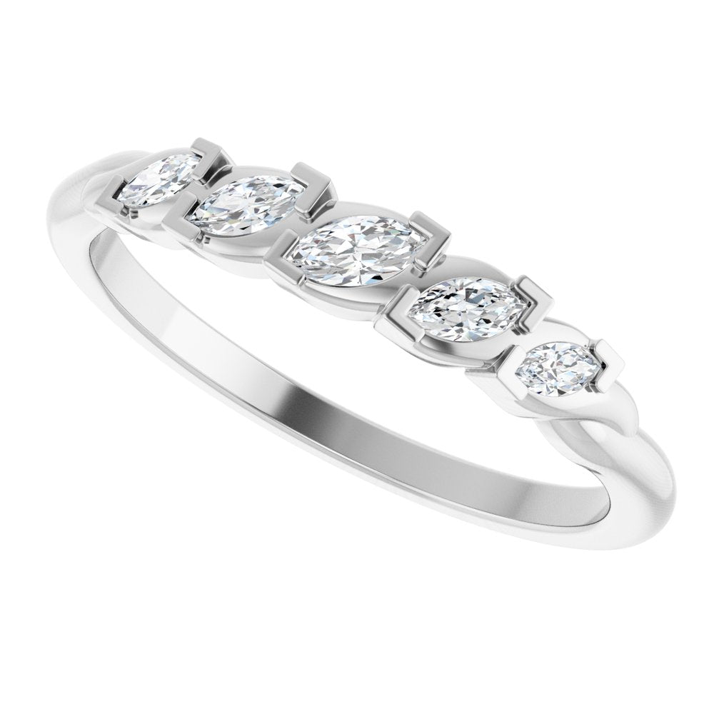 14K White Gold 1/4 CTW Lab-Grown Diamond Anniversary Band