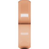 14K Rose Gold 6 mm Beveled-Edge Comfort-Fit Half Round Band Size 7.5