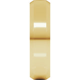 18K Yellow Gold 6 mm Beveled-Edge Comfort-Fit Half Round Band Size 9