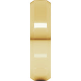 10K Yellow Gold 6 mm Beveled-Edge Comfort-Fit Half Round Band
