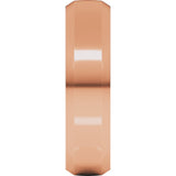 10K Rose Gold 6 mm Beveled-Edge Comfort-Fit Half Round Band Size 9