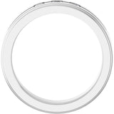 14K White Gold 1/4 CTW Natural Diamond Band