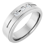 14K White Gold 1/4 CTW Natural Diamond Band