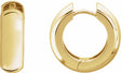 14K Yellow 19 mm Hinged Hoop Earrings