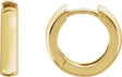 14K Yellow Gold 14 mm Hinged Hoop Earrings