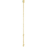 14K Yellow Gold Natural Aquamarine 6 1/2-7 1/2" Bracelet