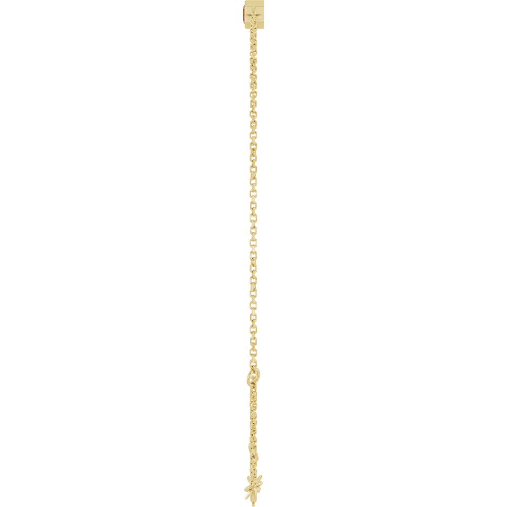 14K Yellow Gold Natural Citrine 6 1/2-7 1/2" Bracelet