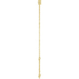 14K Yellow Gold Natural Diamond 6 1/2-7 1/2" Bracelet