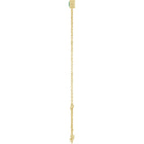 14K Yellow Gold Natural Emerald 6 1/2-7 1/2" Bracelet