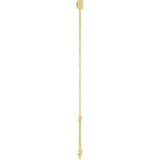 14K Yellow Gold Lab-Grown Emerald 6 1/2-7 1/2" Bracelet