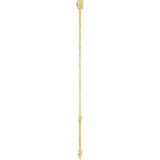 14K Yellow Gold Natural Pink Tourmaline 6 1/2-7 1/2" Bracelet