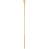 14K Yellow Gold Natural Blue Zircon 6 1/2-7 1/2" Bracelet
