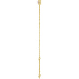 14K Yellow Gold Natural Amethyst 6 1/2-7 1/2" Bracelet
