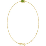 14K Yellow Gold Natural Peridot 6 1/2-7 1/2" Bracelet