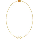 14K Yellow Gold Natural Citrine 6 1/2-7 1/2" Bracelet